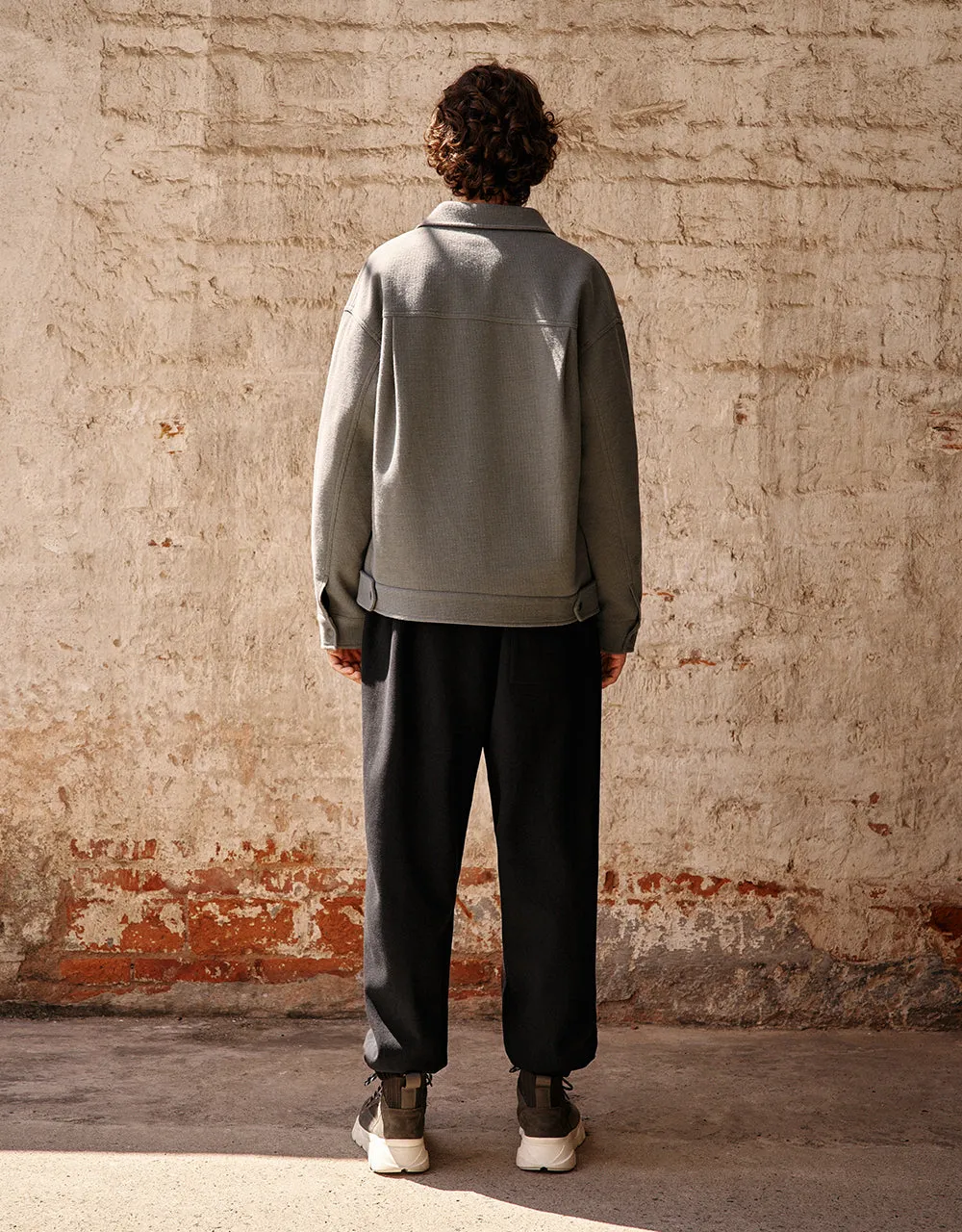 Textured Button Up Straight Jacket sold by Urban Revivo product image thumbnail 4