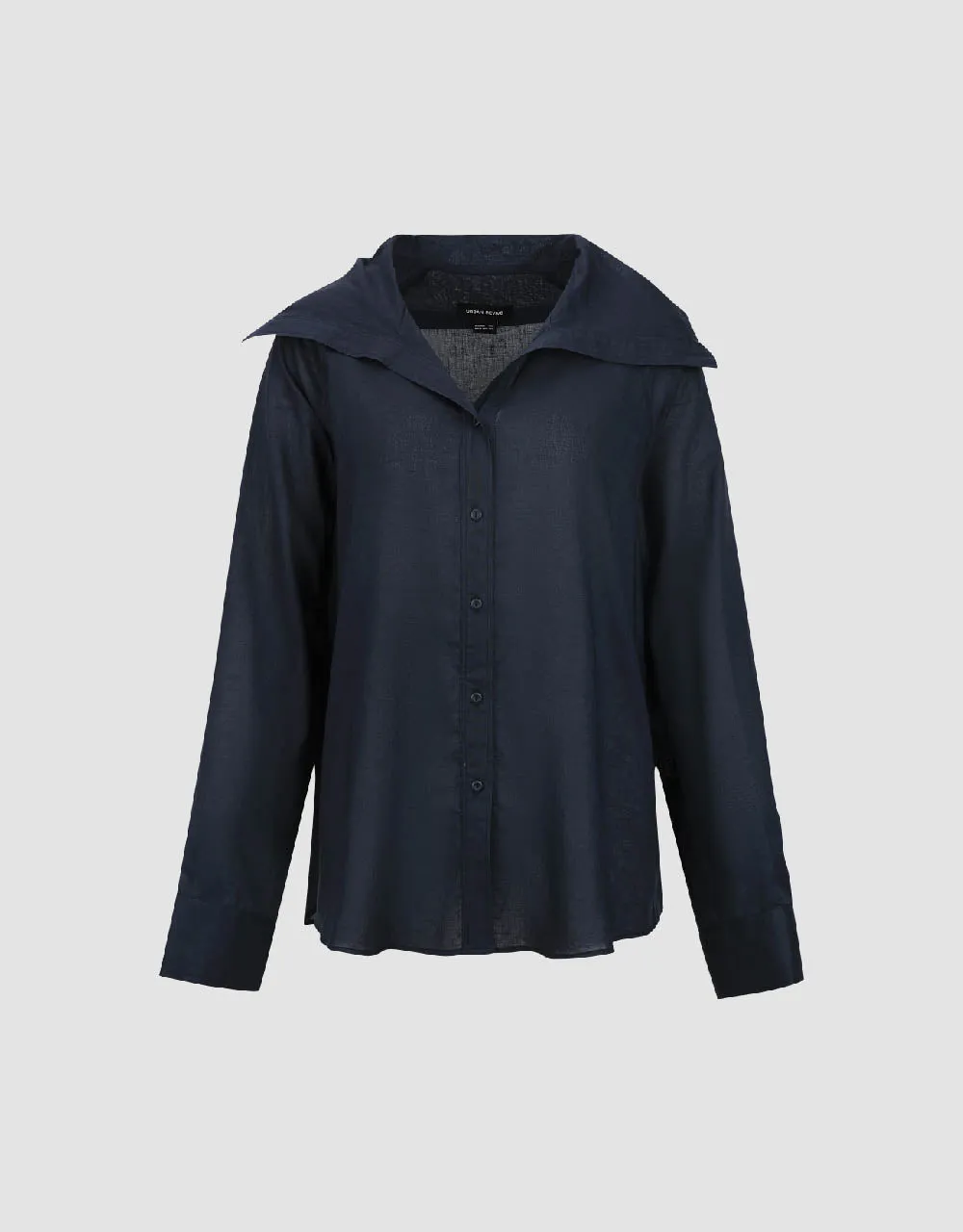 Straight V-Neck Shirt sold by Urban Revivo product image thumbnail 2