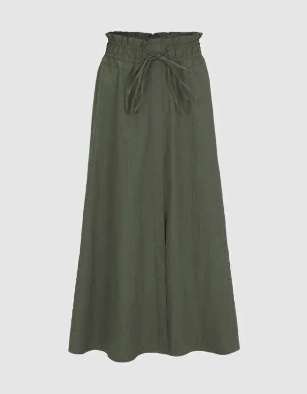 Elastic Waist A-Line Skirt sold by Urban Revivo