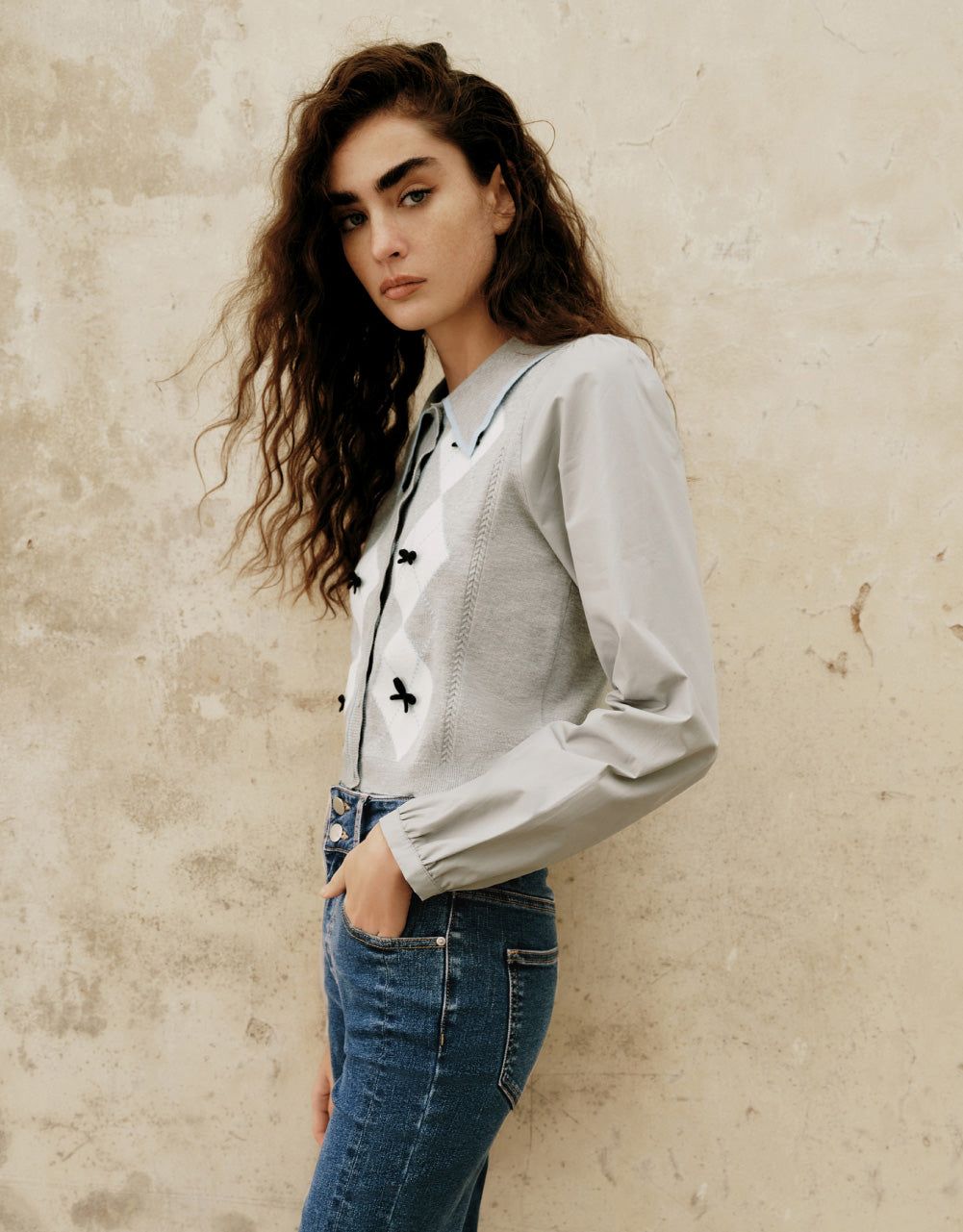 Bow Tie Detail Knitted Cardigan sold by Urban Revivo product image thumbnail 2