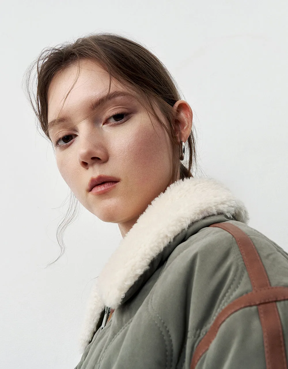 Zipper Front A-Line Padded Coat sold by Urban Revivo product image thumbnail 5