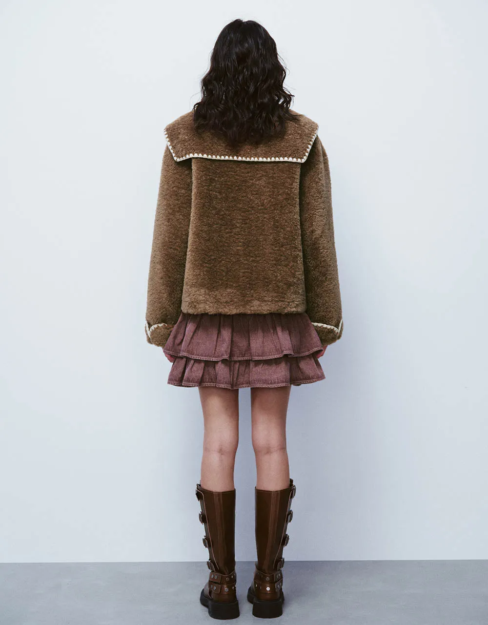 Furry Straight Jacket sold by Urban Revivo product image thumbnail 3