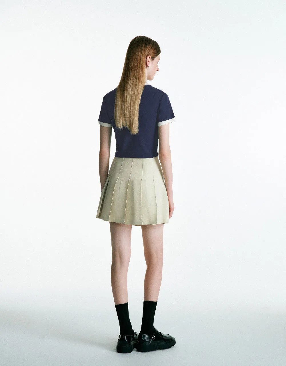 Crew Neck A-Line T-Shirt sold by Urban Revivo product image thumbnail 4