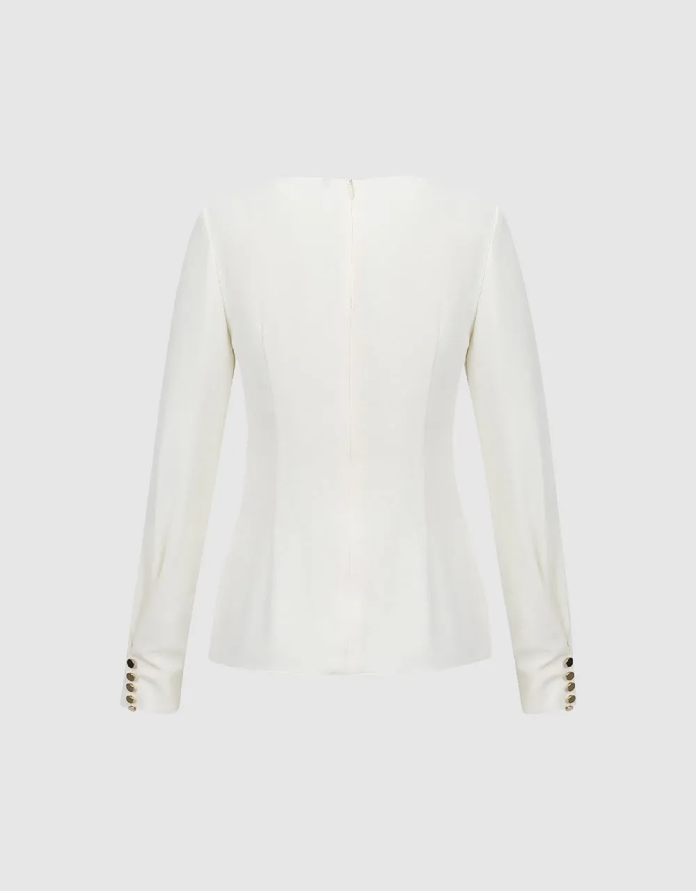 Twist Side Crew Neck Blouse sold by Urban Revivo product image thumbnail 5