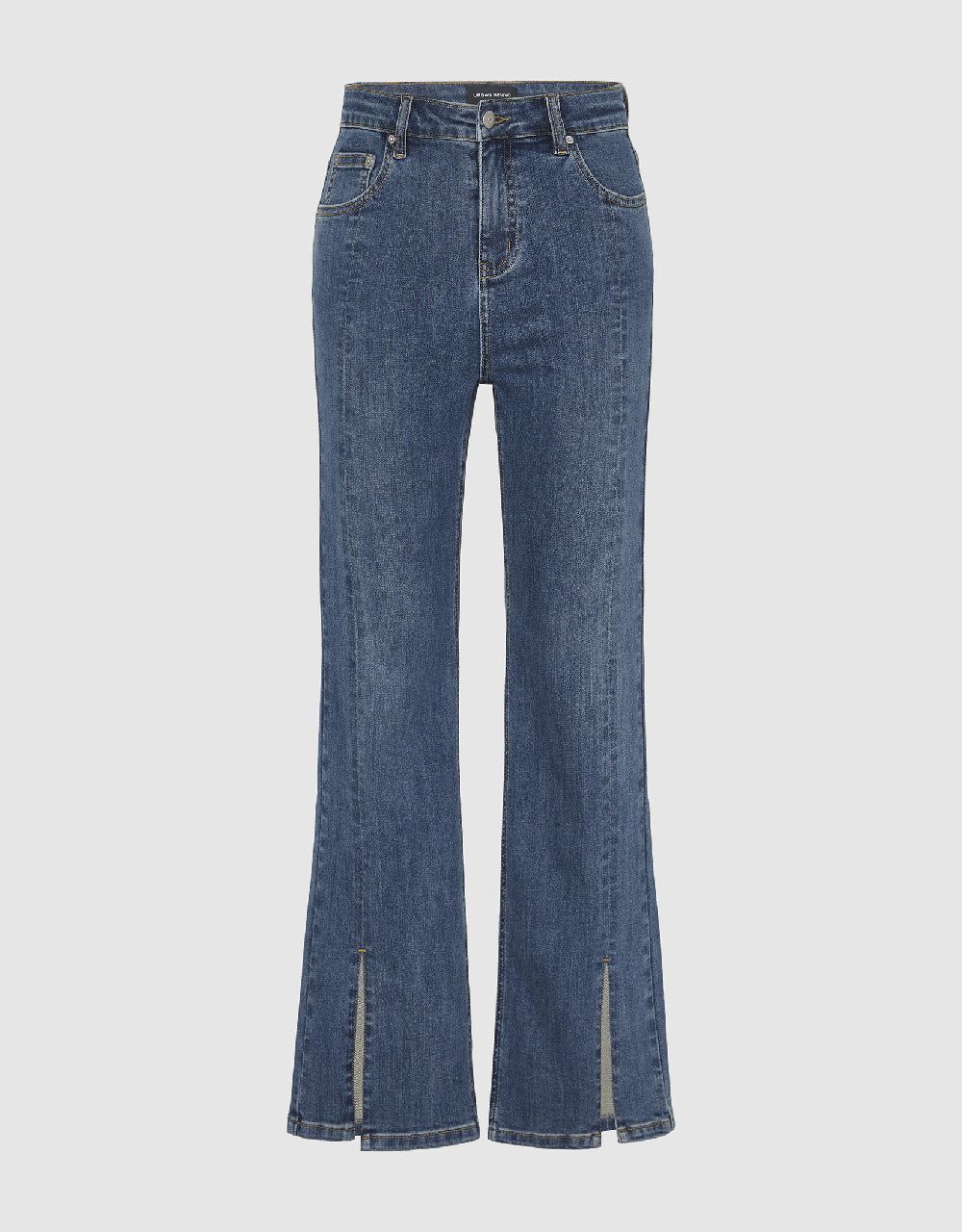 Split Hem Straight Jeans sold by Urban Revivo