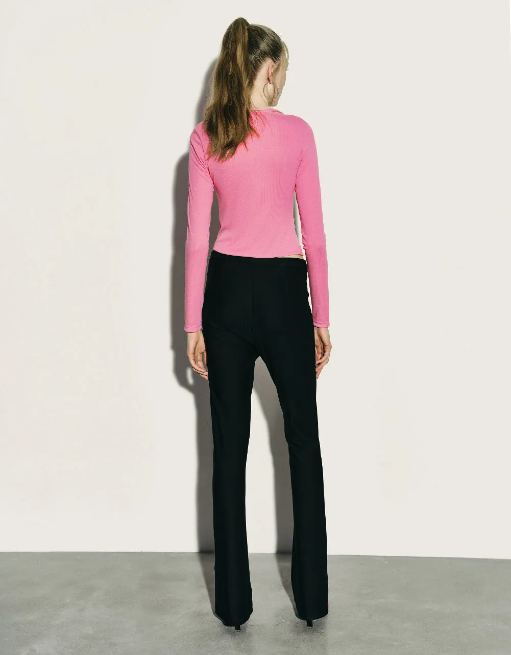 Ruched Crew Neck Knitted Top sold by Urban Revivo product image thumbnail 4