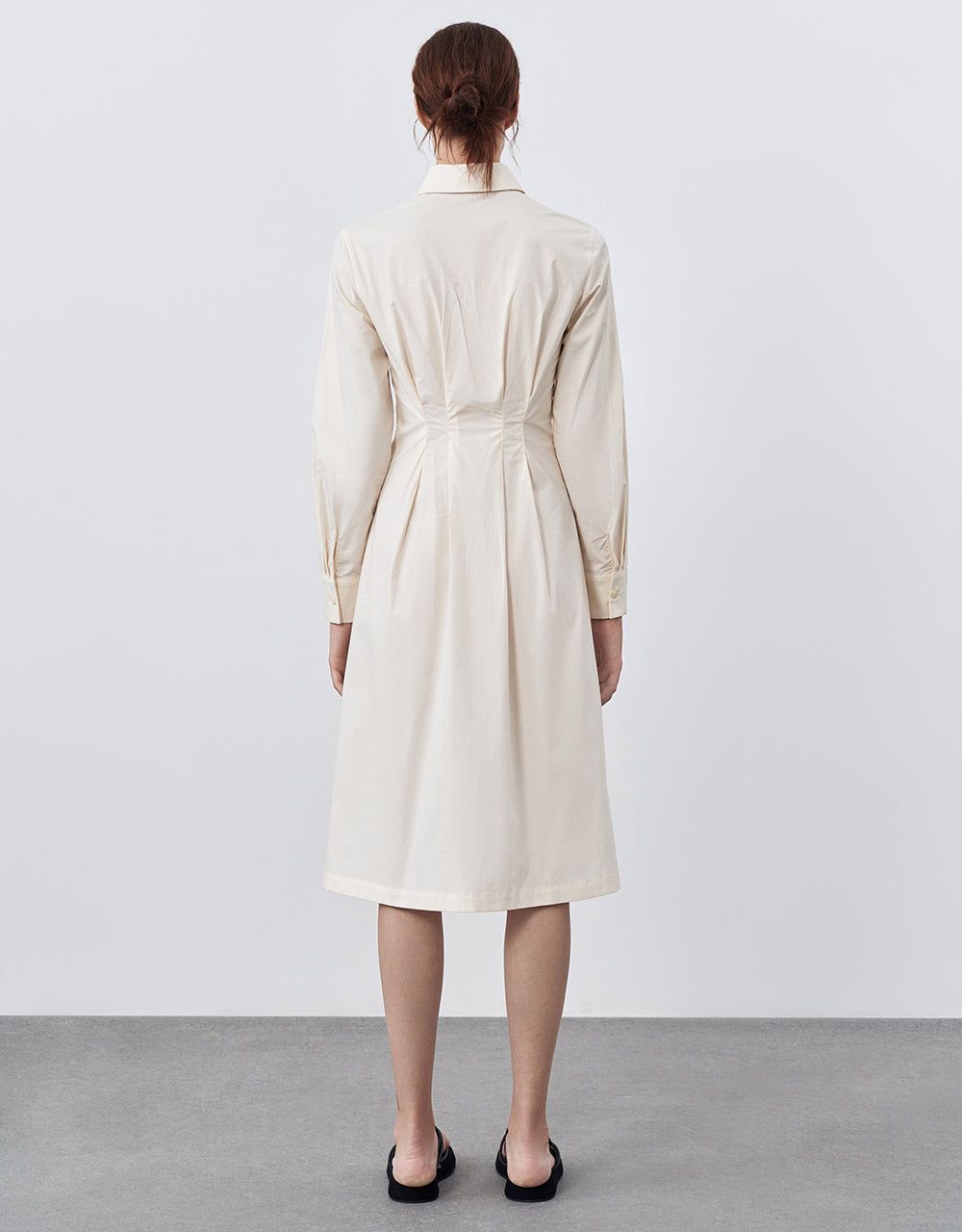 Gathered Waist Cotton Shirt Dress sold by Urban Revivo product image thumbnail 5