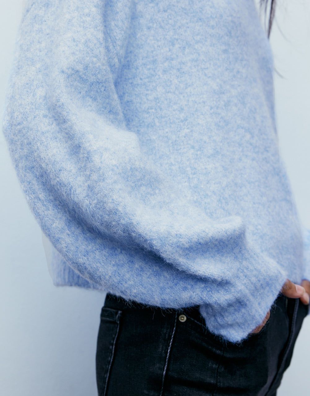 Drop Shoulder Sleeve Knitted T-Shirt sold by Urban Revivo product image thumbnail 5