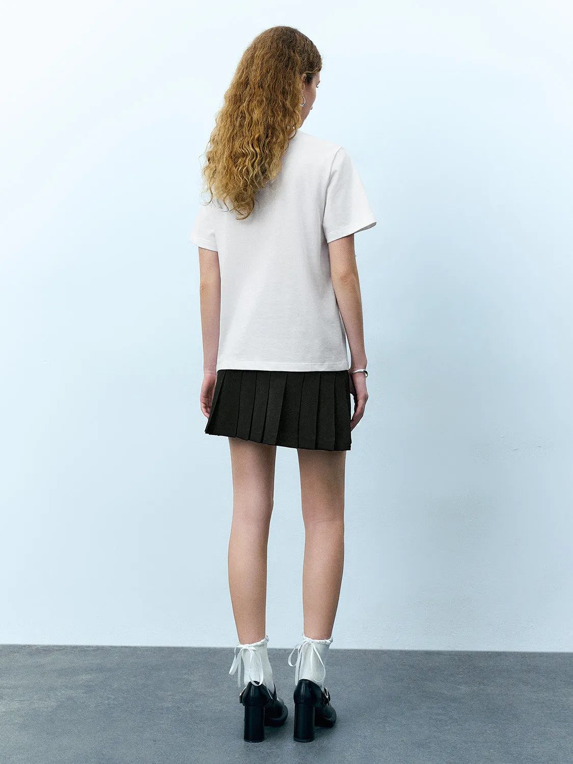 Bow Décor Crew Neck T-Shirt sold by Urban Revivo product image thumbnail 4