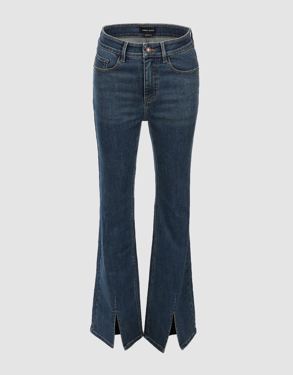 Split Hem Flared Jeans sold by Urban Revivo