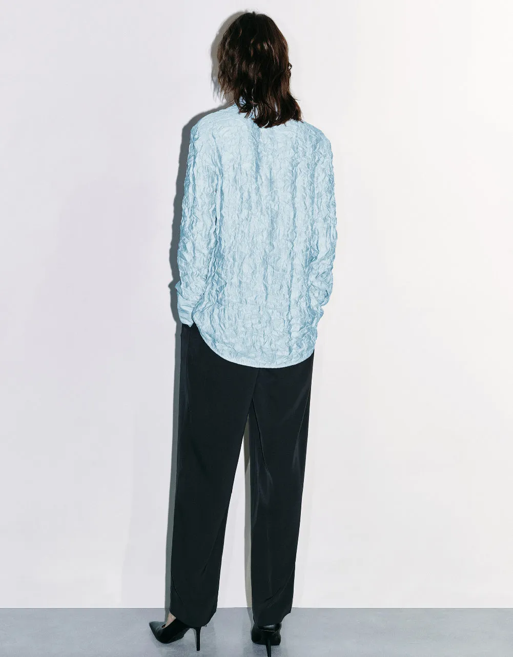 Textured Button Up Straight Shirt sold by Urban Revivo product image thumbnail 4