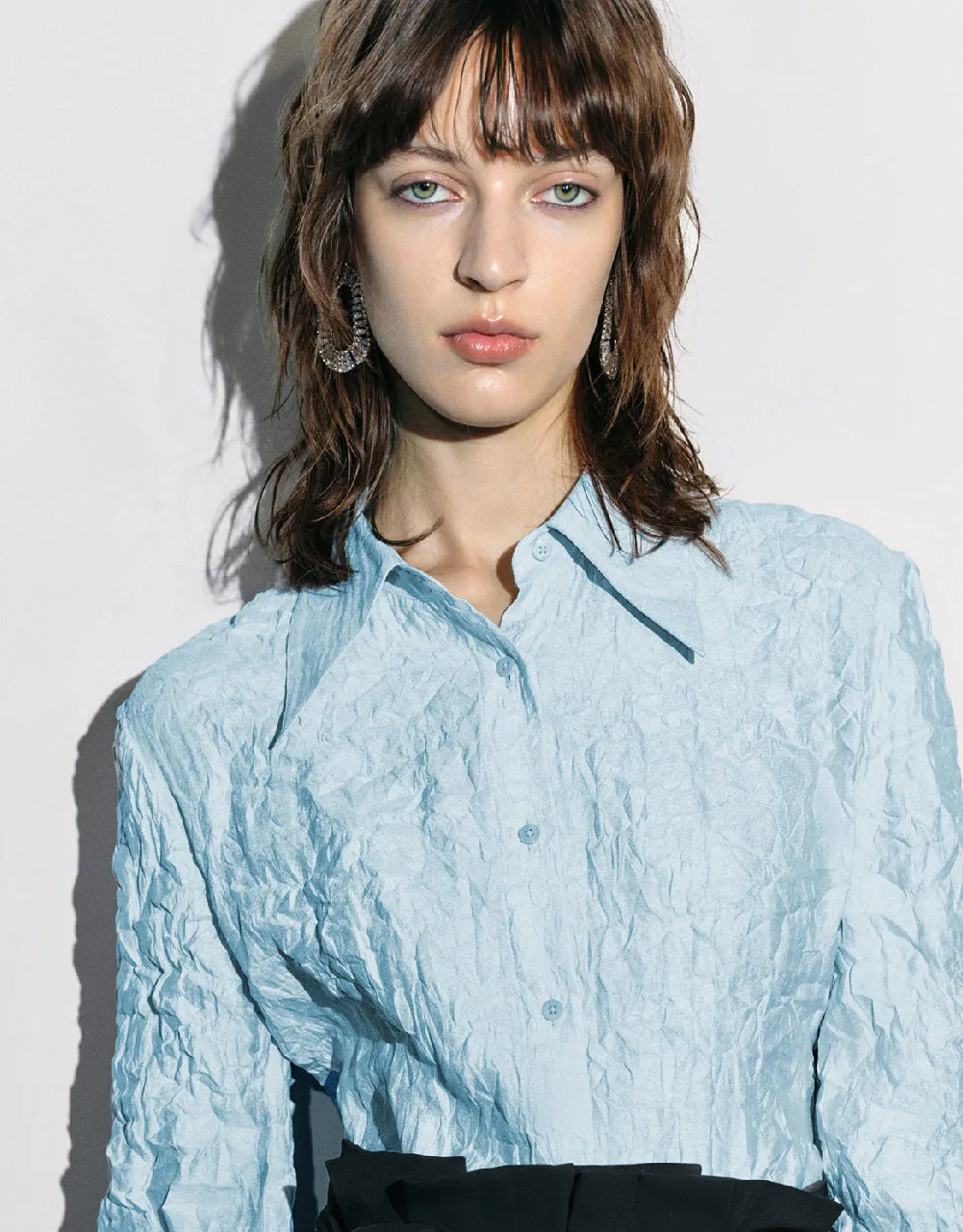 Textured Button Up Straight Shirt sold by Urban Revivo product image thumbnail 5