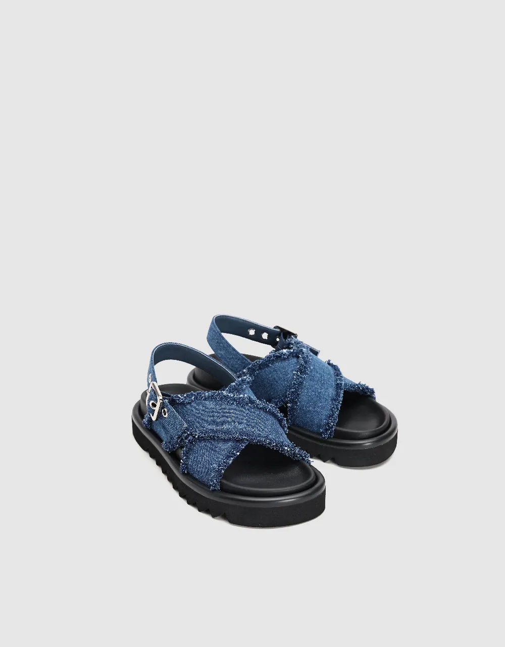Denim Round Toe Sandals sold by Urban Revivo