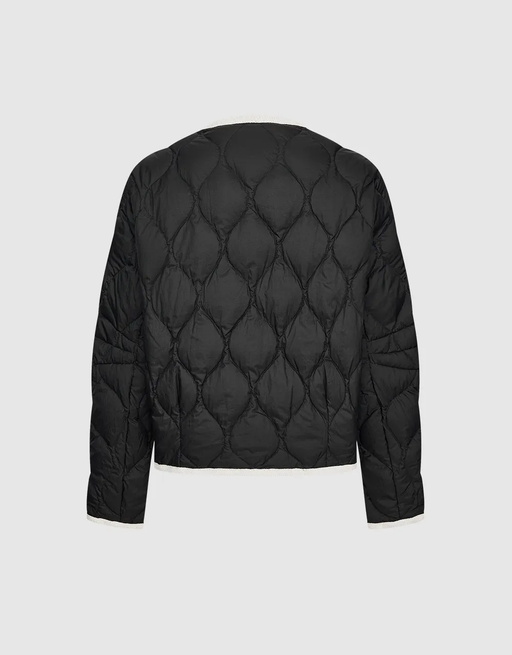 Contrast Trim Down Jacket sold by Urban Revivo product image thumbnail 4