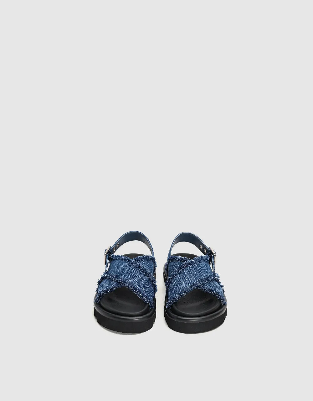 Denim Round Toe Sandals sold by Urban Revivo product image thumbnail 4