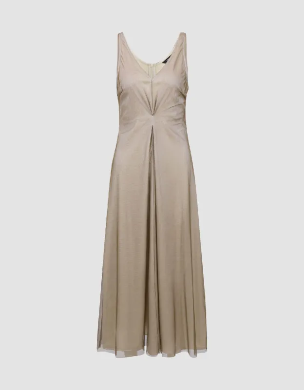 Sleeveless V-Neck A-Line Dress sold by Urban Revivo