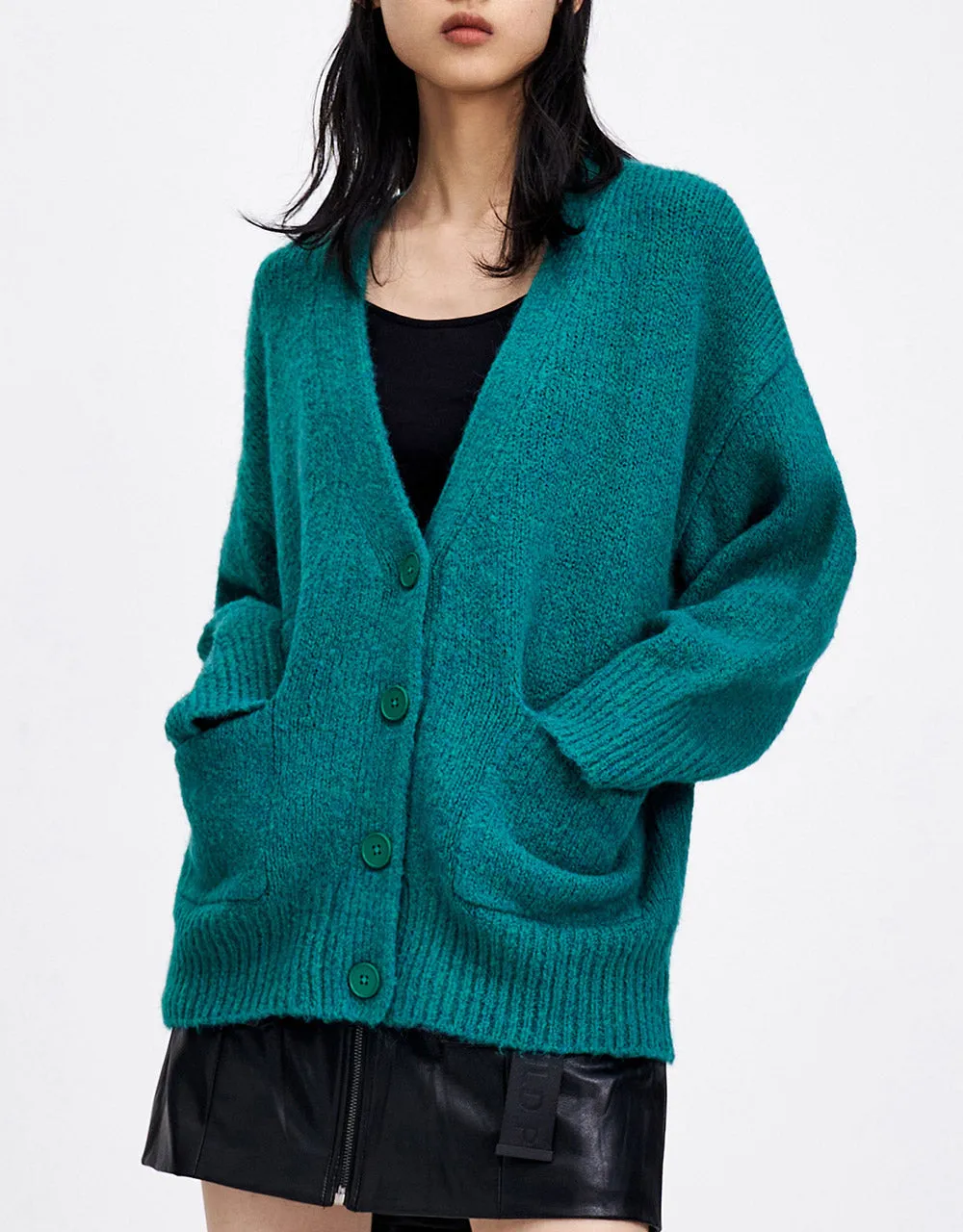 Drop Shoulder Patched Pocket Button Up Cardigan sold by Urban Revivo product image thumbnail 5