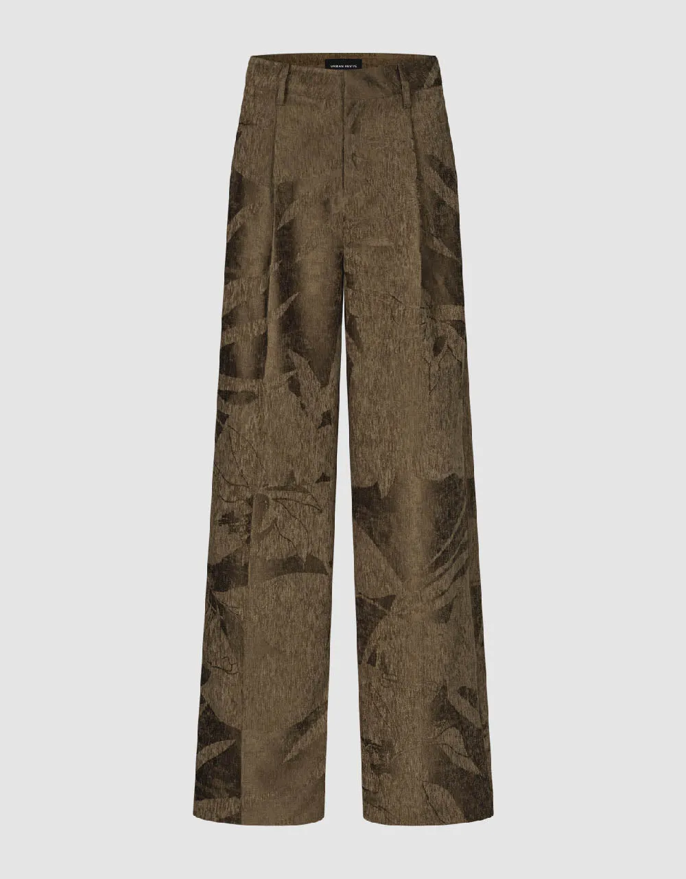 Textured Wide-Leg Pants sold by Urban Revivo