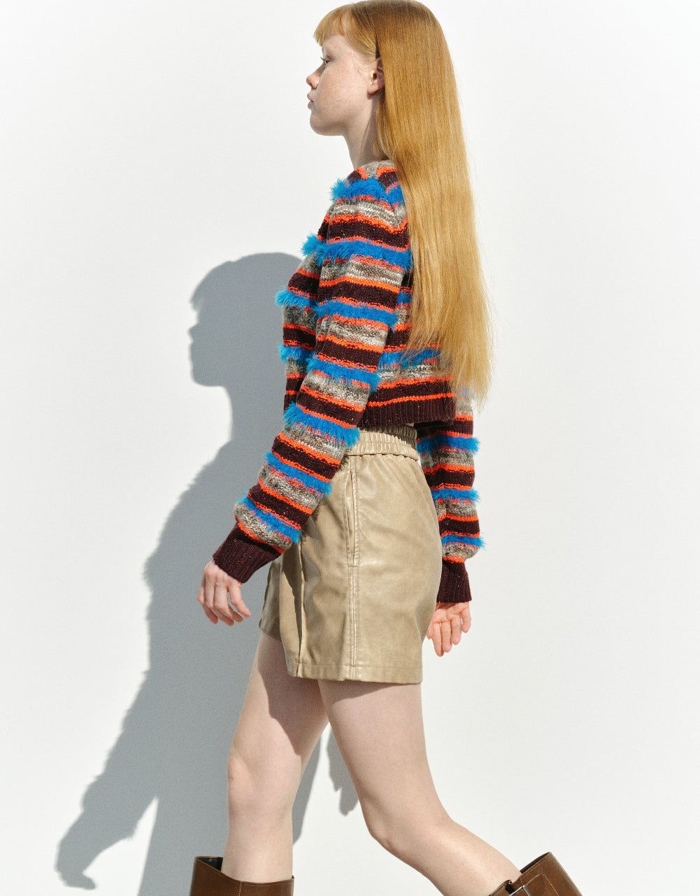 Striped Crew Neck Knitted Cardigan sold by Urban Revivo product image thumbnail 3