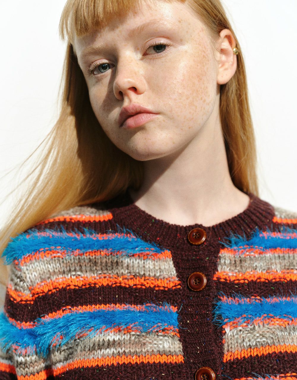 Striped Crew Neck Knitted Cardigan sold by Urban Revivo product image thumbnail 5