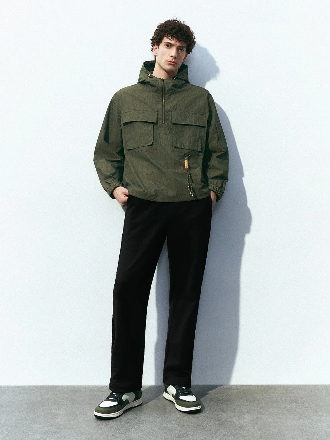 Drawstring Waist Straight Pants sold by Urban Revivo product image thumbnail 5