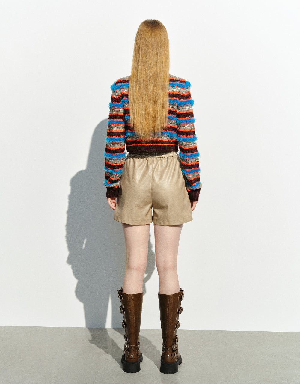 Striped Crew Neck Knitted Cardigan sold by Urban Revivo product image thumbnail 4