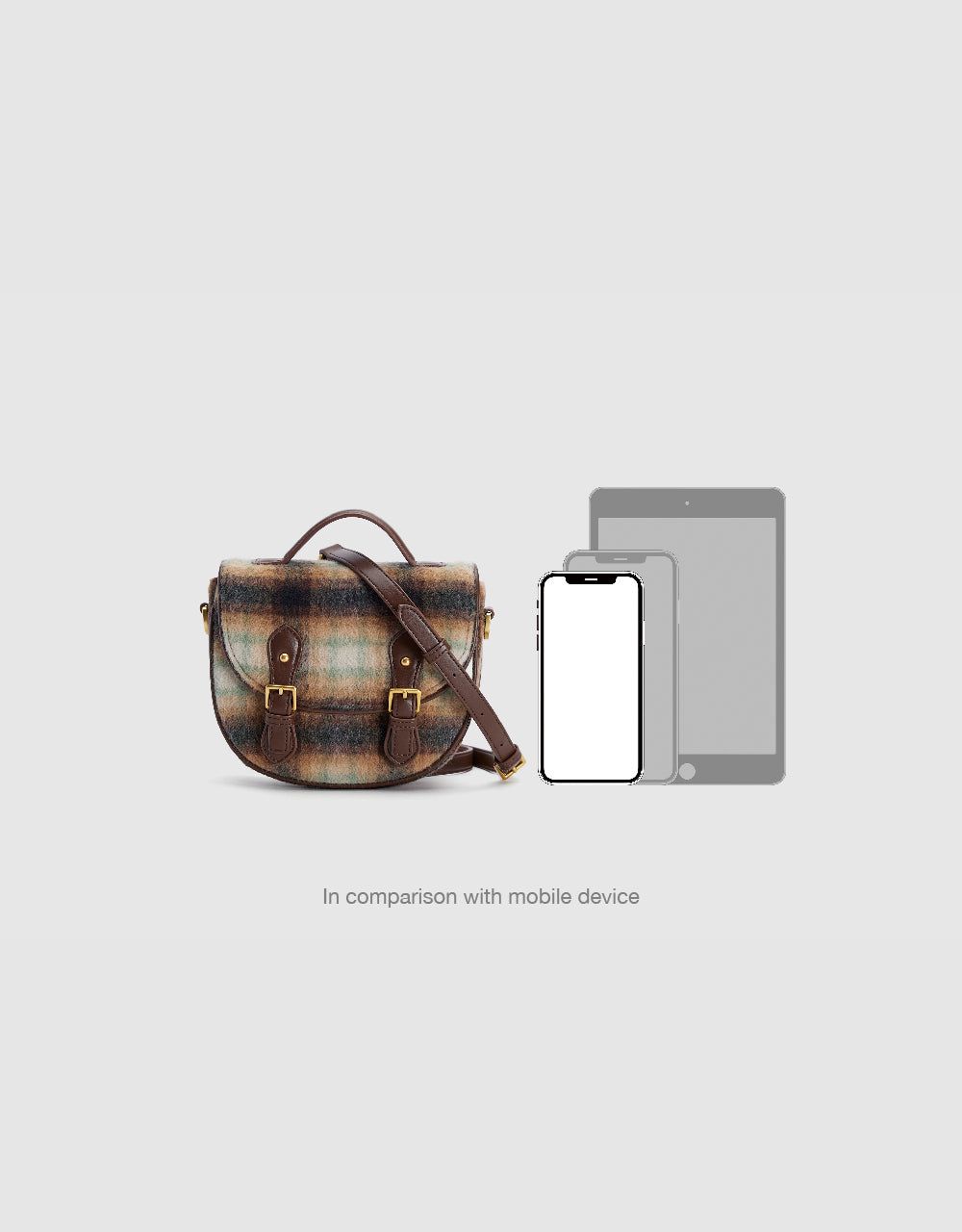 Plaid Furry Shoulder Bag sold by Urban Revivo product image thumbnail 3