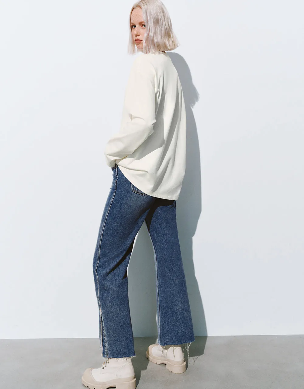 Printed Crew Neck Loose Sweatshirt sold by Urban Revivo product image thumbnail 5