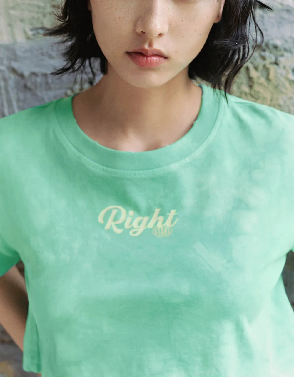 Printed Crew Neck Cropped T-Shirt sold by Urban Revivo product image thumbnail 4