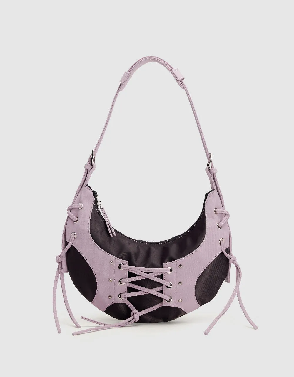 Lace Up Baguette Bag sold by Urban Revivo