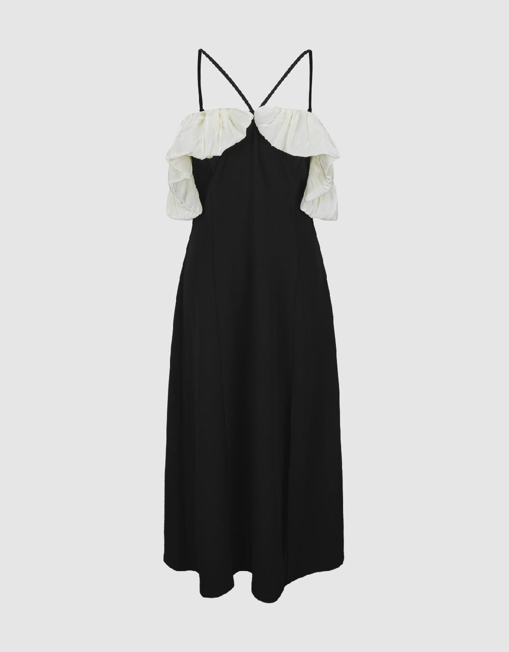 Puff Sleeve Off-Shoulder Skinny Dress sold by Urban Revivo product image thumbnail 2