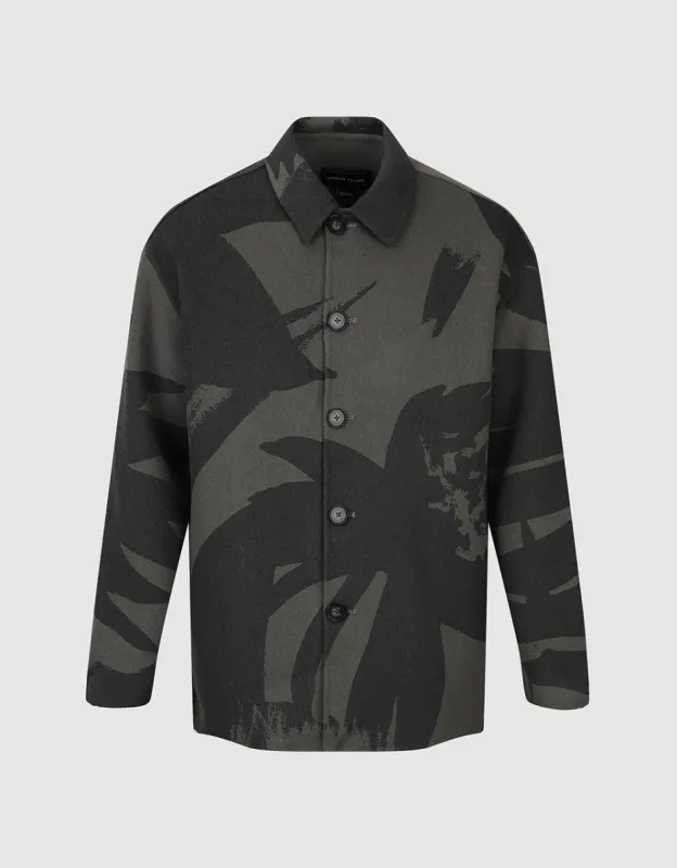 Printed Straight Jacket sold by Urban Revivo