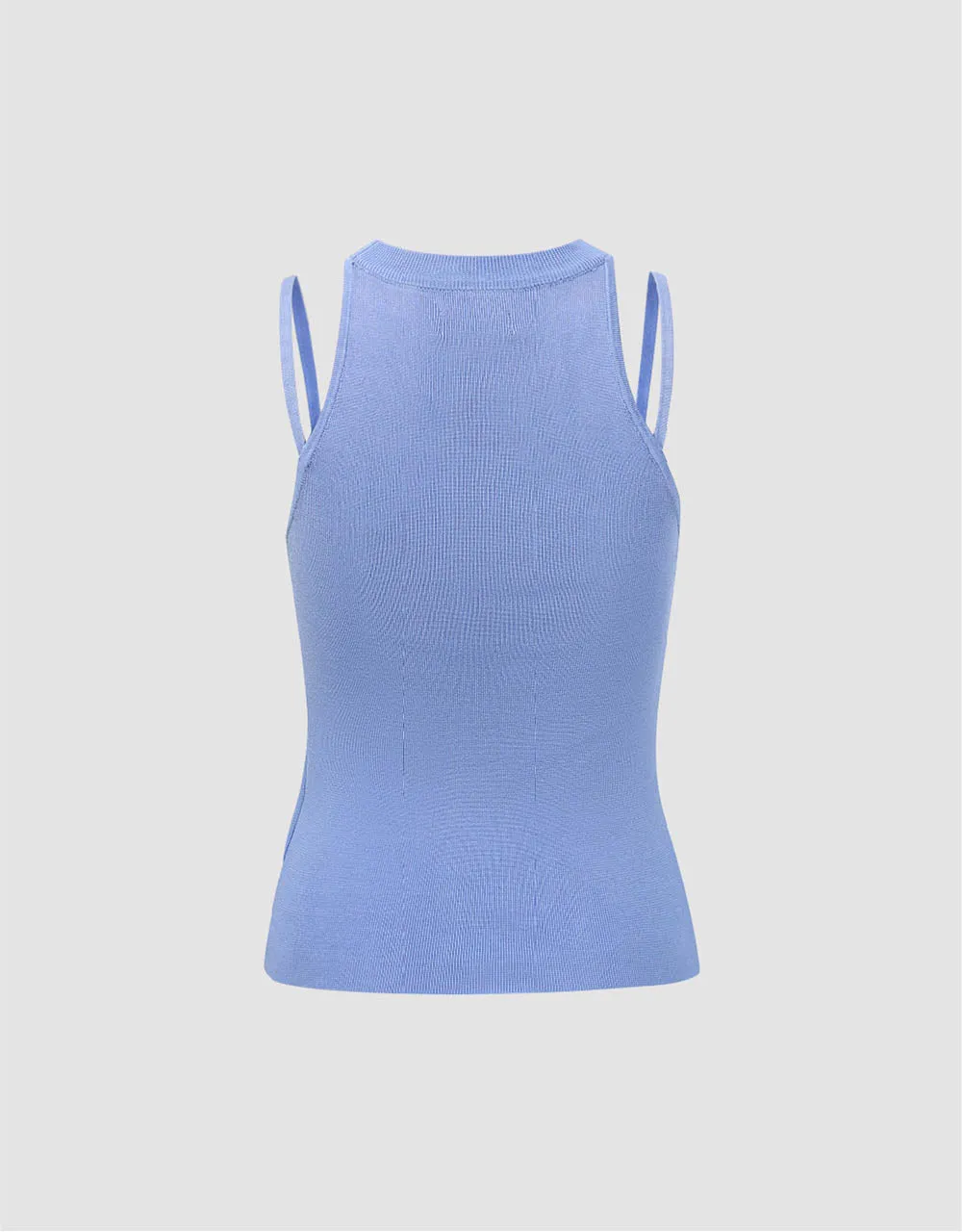 Skinny Crew Neck Knitted Tank Top sold by Urban Revivo product image thumbnail 5