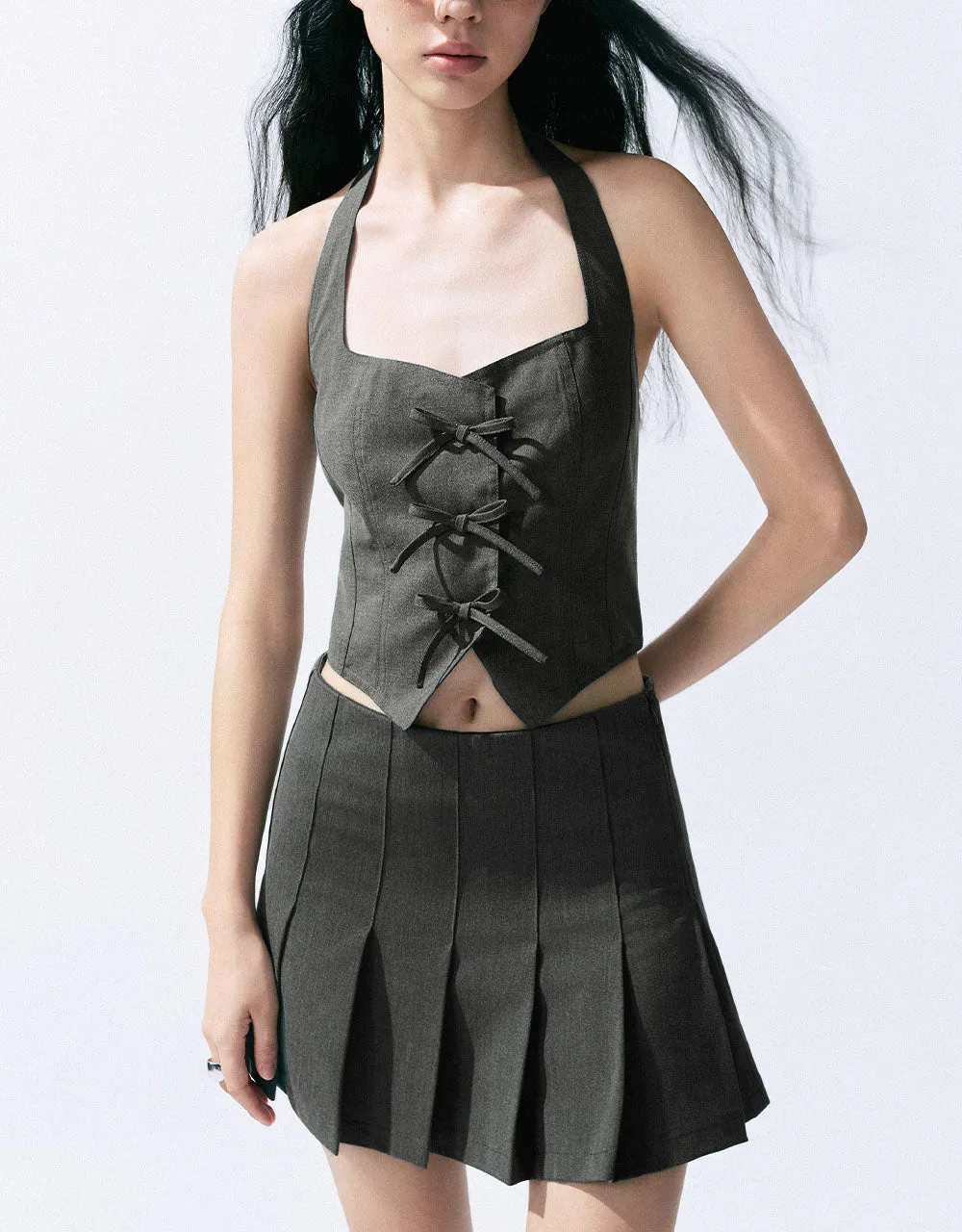 Sleeveless Halter Neck Shirt sold by Urban Revivo product image thumbnail 2