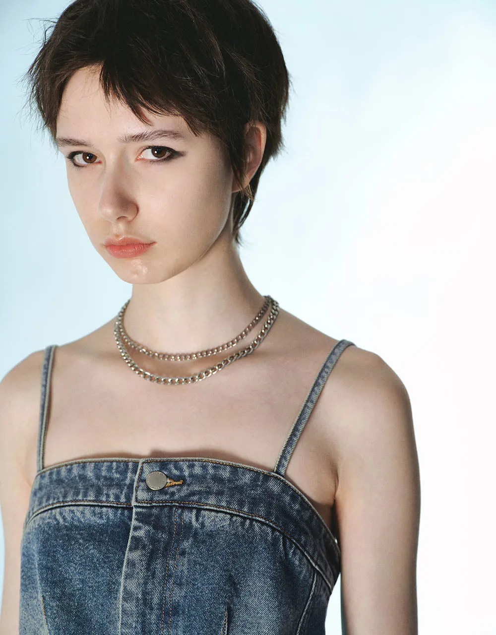 Cami Denim Dress sold by Urban Revivo product image thumbnail 4