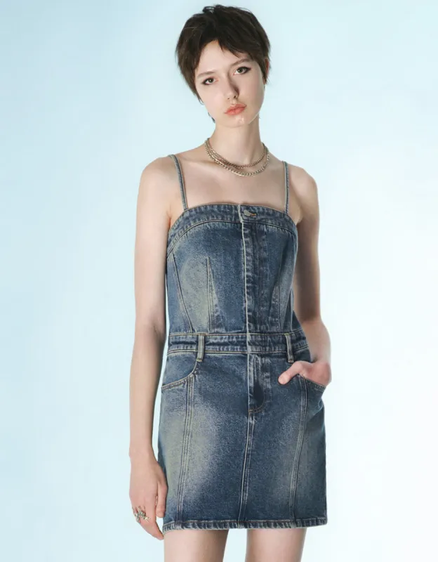 Cami Denim Dress sold by Urban Revivo
