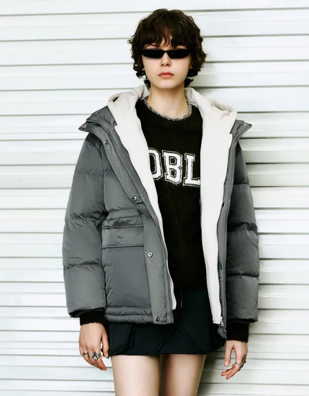 2 In 1 Hooded Down Jacket sold by Urban Revivo