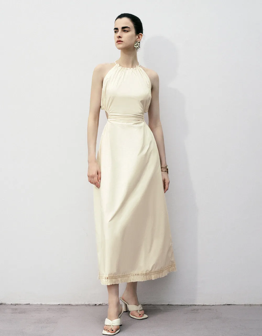 Sleeveless Crew Neck A-Line Dress sold by Urban Revivo