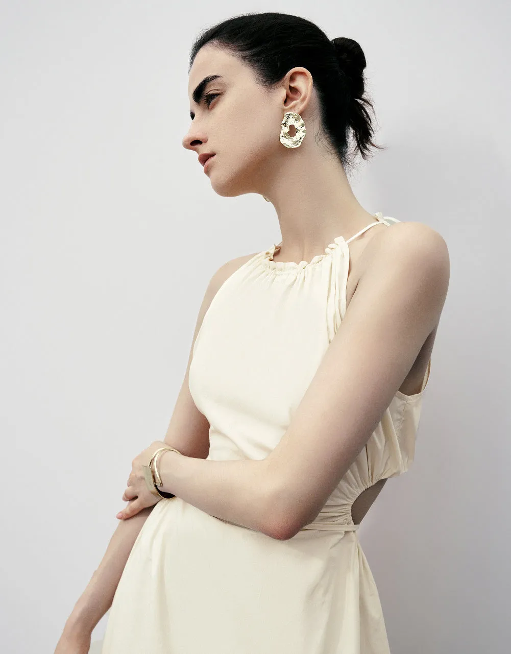 Sleeveless Crew Neck A-Line Dress sold by Urban Revivo product image thumbnail 5