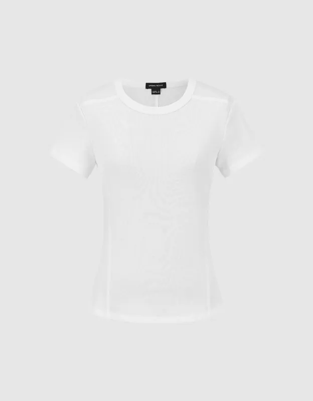 Crew Neck Skinny T-Shirt sold by Urban Revivo
