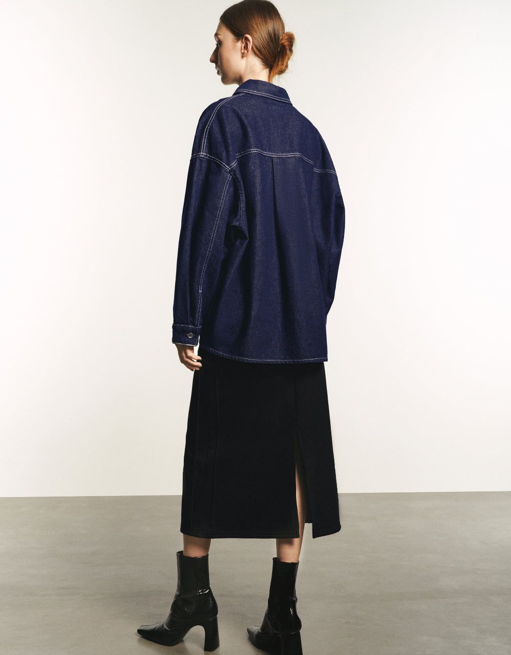 Drop Shoulder Sleeve Denim Shirt sold by Urban Revivo product image thumbnail 4