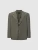Notch Lapel Straight Blazer sold by Urban Revivo