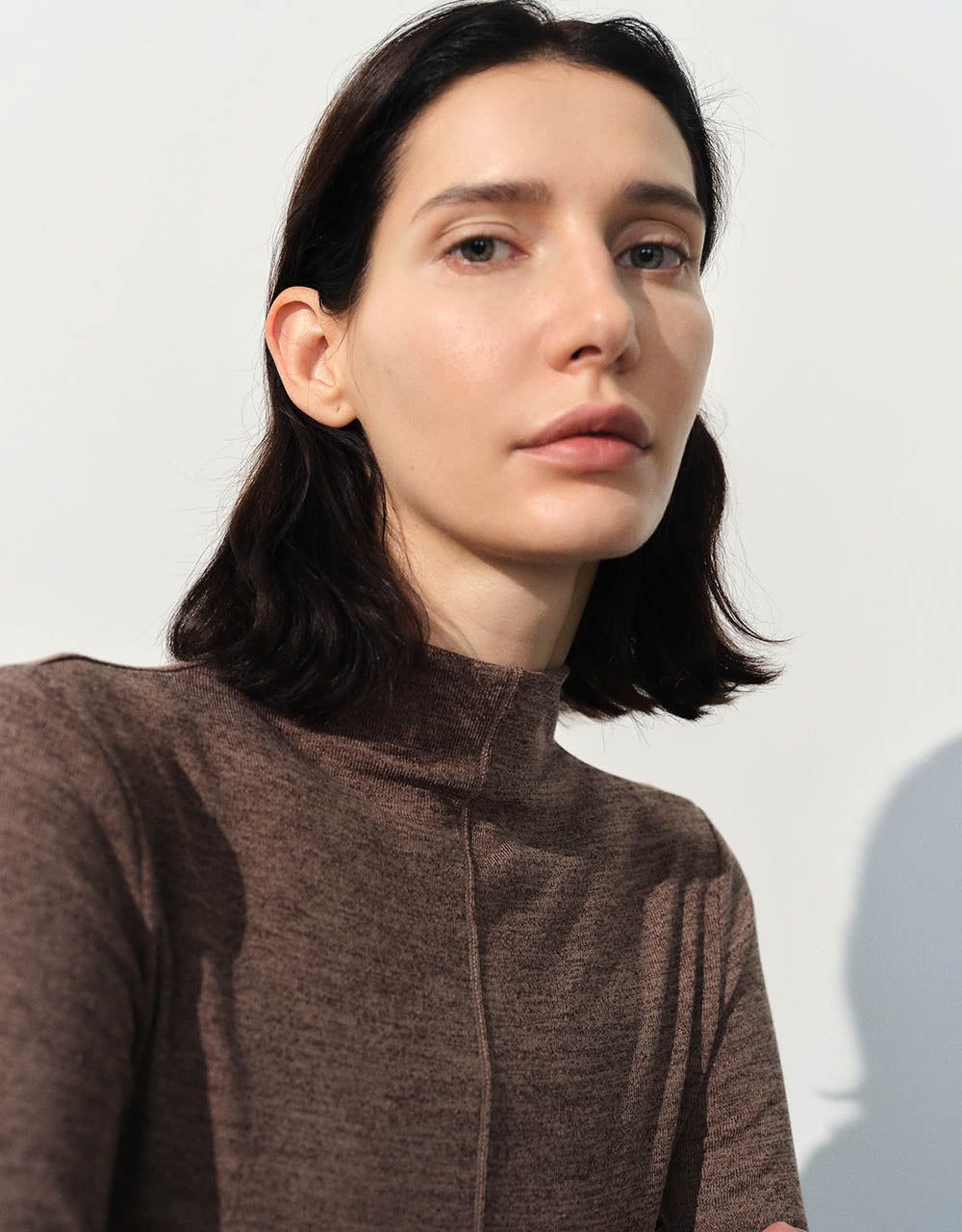 Stand Collar Skinny T-Shirt sold by Urban Revivo product image thumbnail 4