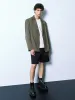 Notch Lapel Straight Blazer sold by Urban Revivo