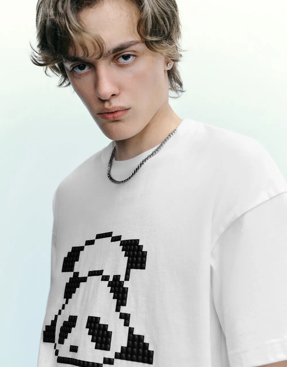 Panda Printed Crew Neck T-Shirt sold by Urban Revivo product image thumbnail 5