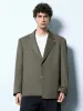 Notch Lapel Straight Blazer sold by Urban Revivo