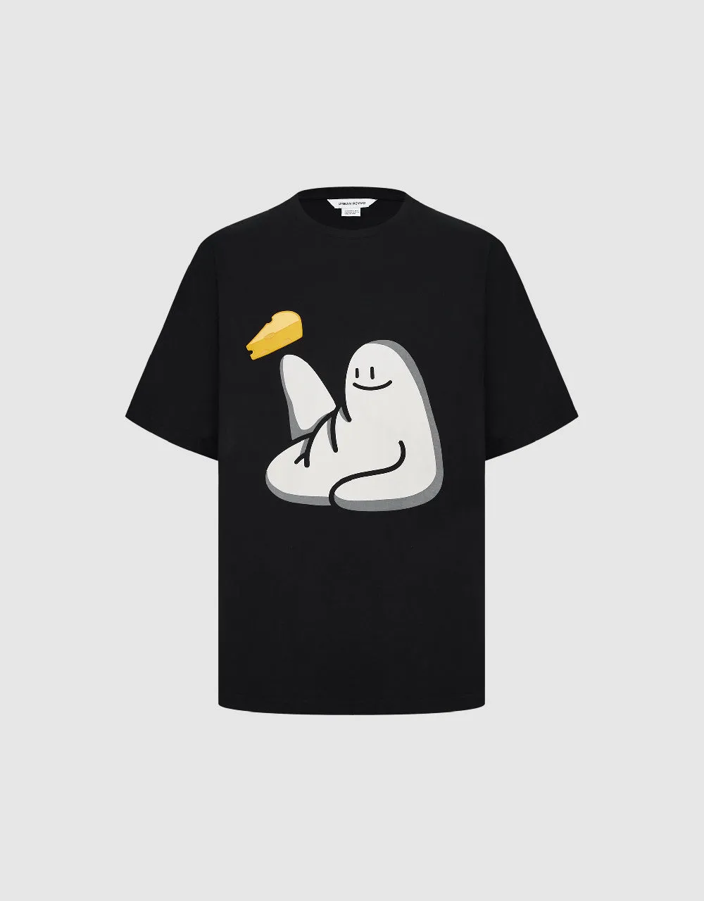 Cheese Man Printed Crew Neck T-Shirt sold by Urban Revivo product image thumbnail 5