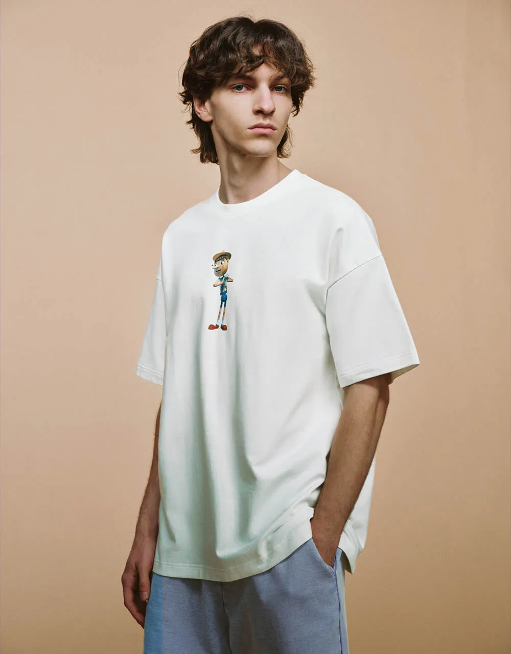 Printed Crew Neck Straight T-Shirt sold by Urban Revivo product image thumbnail 3