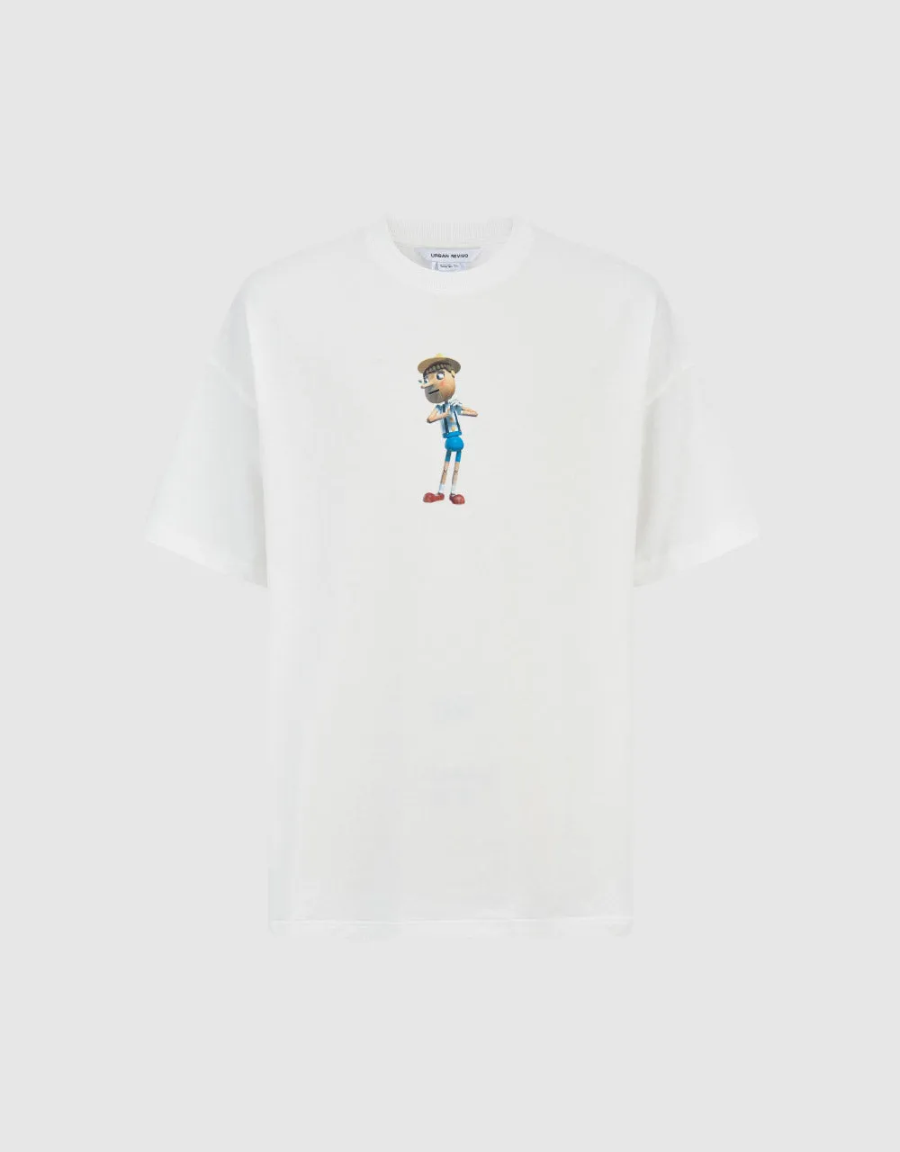 Printed Crew Neck Straight T-Shirt sold by Urban Revivo product image thumbnail 2