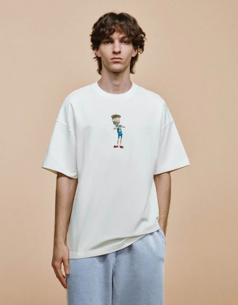 Printed Crew Neck Straight T-Shirt sold by Urban Revivo